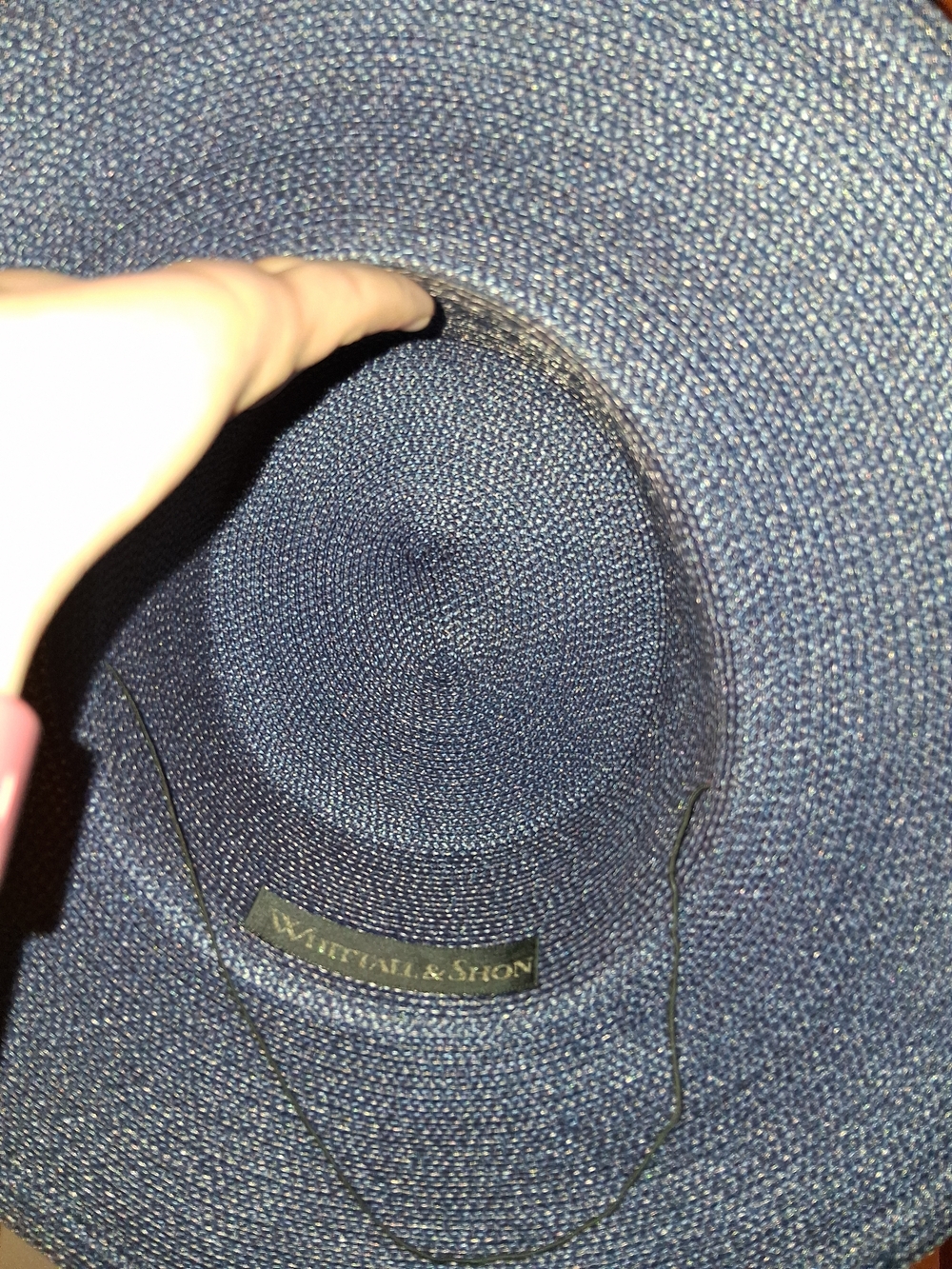 Whittall & Shon Vintage Derby/Church Wide Brim Straw Hat - Picture 8 of 12
